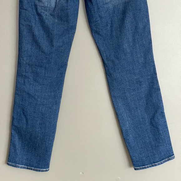 J. Crew Vintage Straight Jeans Medium Wash Blue Size 26 Distressed Comfortable - Picture 10 of 16